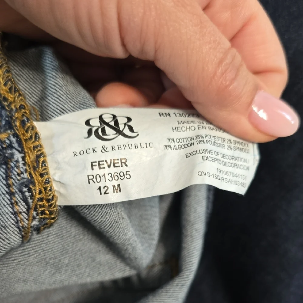 Rock & Republic Blue Jeggings Elastic Waistband - Picture 7 of 7